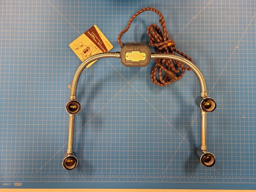 Mayfair Flexmaster Model II Lamp Dual Gooseneck Photography Light Vintage Style